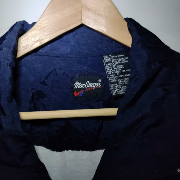 Vintage MacGregor Wind Breaker Zip Up Lightweight Mock Neck Jacket Unisex - Picture 3 of 10